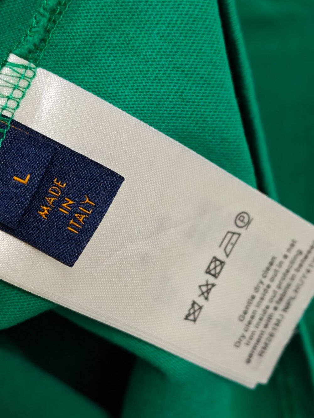 Unisex Bright Green Crew Neck T‑Shirt Raised Chenille Text Logo Casual Top - Picture 9 of 9